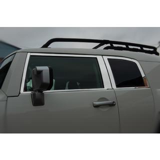 Komplet okenskih letev (nerjaveče jeklo, 16 kosov) Toyota FJ Cruiser 2006–2022 fotografija 3