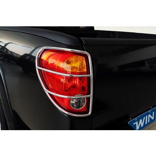 Zaščita zadnjih luči iz nerjavnega jekla (2 kosa) Mitsubishi L200 2006–2015 fotografija 1