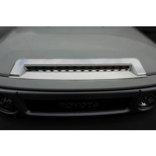 Kromirane okrasne letve za pokrov motorja (nerjaveče jeklo) Toyota FJ Cruiser 2006–2022 fotografija 3