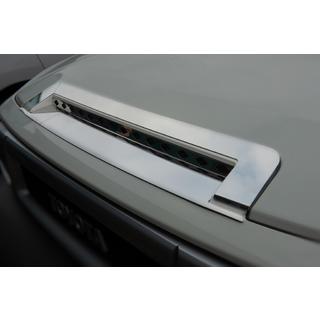 Kromirane okrasne letve za pokrov motorja (nerjaveče jeklo) Toyota FJ Cruiser 2006–2022 fotografija 2