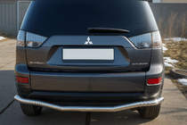 Mitsubishi Outlander 2006–2012 Zadnji zaščitni lok D125201 (nerjaveče jeklo) fotografija 1