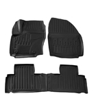 Ford S-Max 2007–2014 Stingray 3D avto tepihi za kabino (OWAL sponke) (4 kosi, poliuretan) fotografija 1