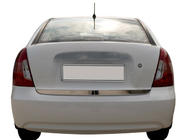 Hyundai Accent 2006–2010 Zaščitna letev roba prtljažnika (nerjaveče jeklo) fotografija 1