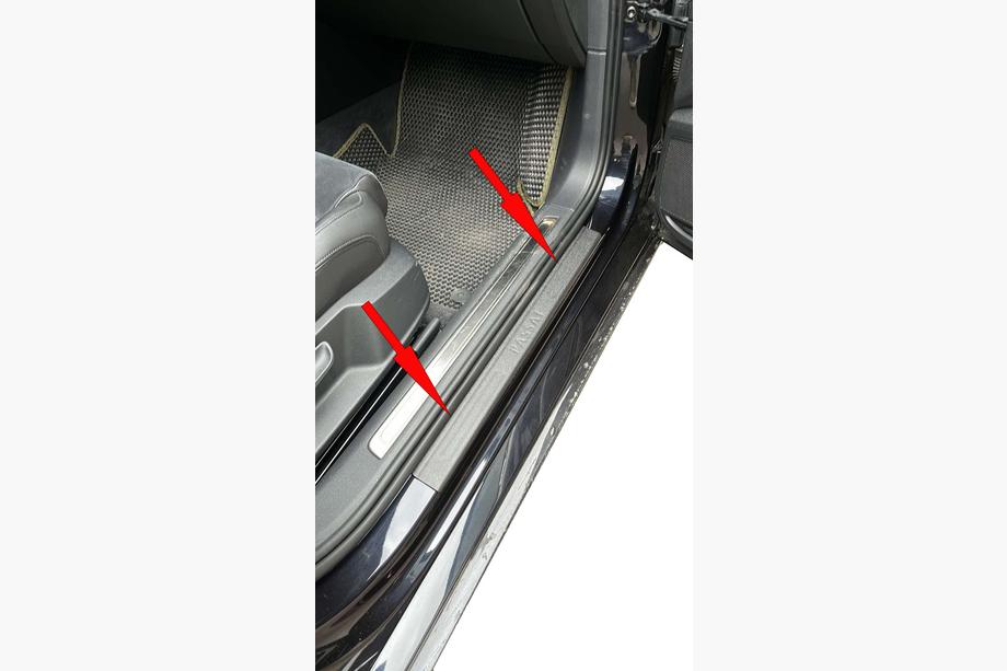 Volkswagen Passat B6 2006–2012 DDU zaščitne letve pragov (set 4 kos, plastika) Fotografija 3
