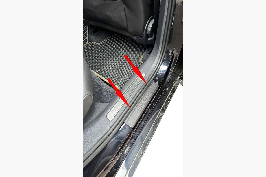 Volkswagen Passat B6 2006–2012 DDU zaščitne letve pragov (set 4 kos, plastika) Fotografija 5