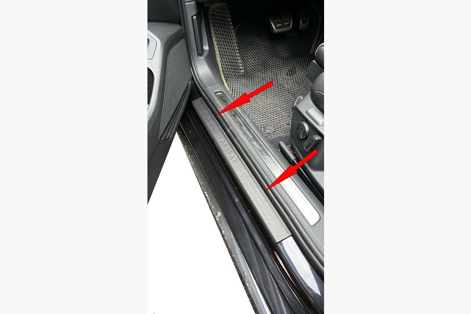 Volkswagen Passat B6 2006–2012 DDU zaščitne letve pragov (set 4 kos, plastika) Fotografija 4