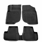 Peugeot 207 2006–2014 Gumijaste talne preproge Stingray 3D za kabino (5 kos) fotografija 2