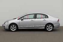 Honda Civic Sedan VIII 2006–2011 Spodnje okenske letve (6 kos, nerjaveče jeklo) Carmos - turško nerjaveče jeklo fotografija 1