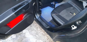 Kia Ceed 2007–2012 Kromirane obloge pragov OmsaLine (4 kosi, nerjaveče jeklo) fotografija 8