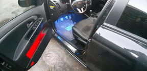 Kia Ceed 2007–2012 Kromirane obloge pragov OmsaLine (4 kosi, nerjaveče jeklo) fotografija 6