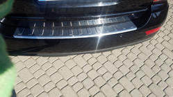 Mercedes ML W164 2005–2011 Kromirana obloga zadnjega odbijača OmsaLine (nerjaveče jeklo) Mat fotografija 2